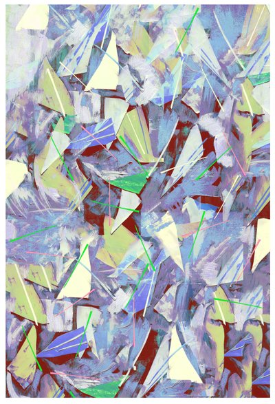 Éclats, éclats et aiguilles de pin, 2017 - David McConochie