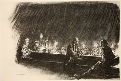 Un mess du Royal Flying Corps, illustration de 