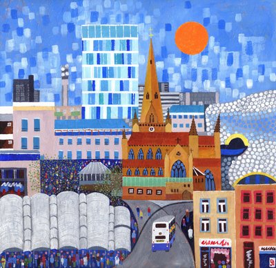 Bullring Sun, 2012 (acrylique sur toile) - David Newton