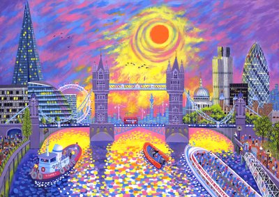 Coucher de soleil : piscine de Londres, 2013 - David Newton
