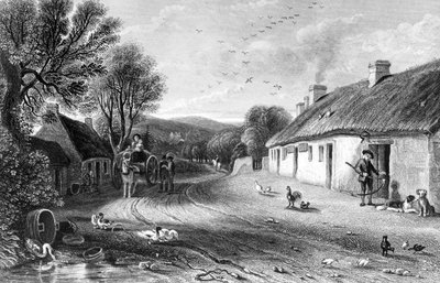 Cottage de Burns, illustration de 