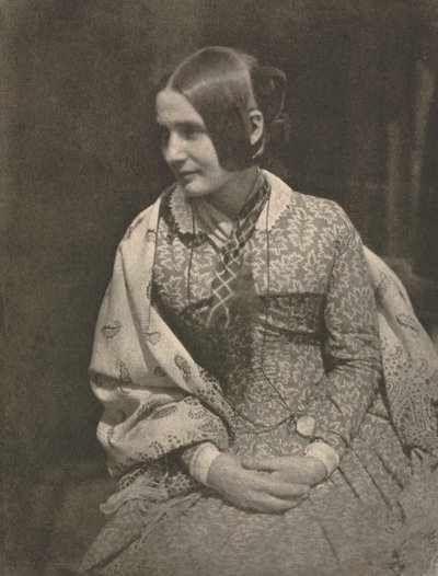 Dame en robe fleurie - David Octavius Hill