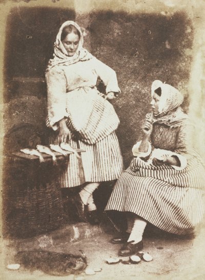 Poissonnières de Newhaven, Jeanie Wilson et Annie Linton - David Octavius Hill