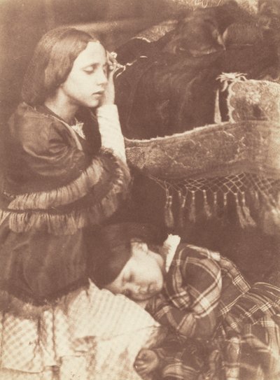 Les trois dormeurs: Sophia Finlay, Harriet Farnie et Brownie - David Octavius Hill and Robert Adamson
