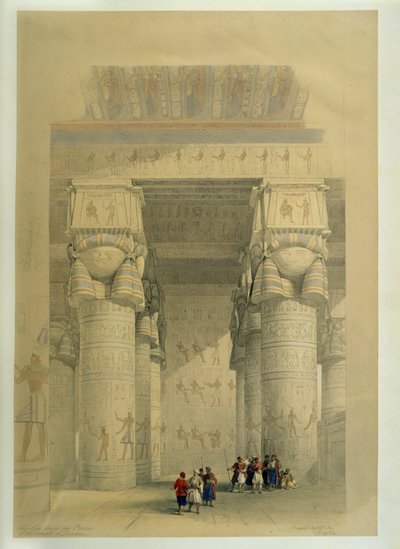Sous le portique du temple de Dendera ... - David Roberts
