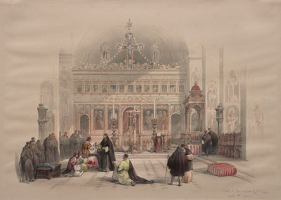 Chapelle du couvent de Saint-Saba - David Roberts