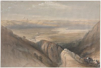 Descente de la vallée du Jourdain - David Roberts
