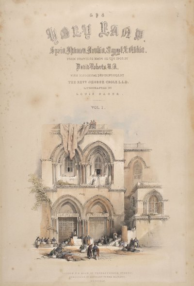 Entrée du Saint-Sépulcre, Jérusalem - David Roberts