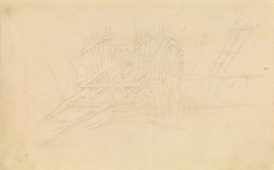 Chariot agricole à Dol, 1843 - David Roberts