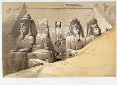 Élévation frontale du grand temple d