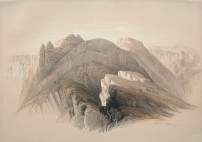 Gebil Hor. Mont Hor, depuis les falaises entourant Pétra - David Roberts