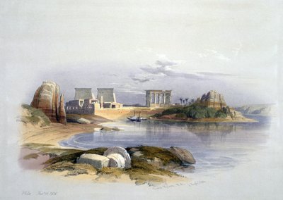 Île de Philae, Nubie", novembre 1838. D