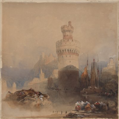 Oberwesel, sur le Rhin - David Roberts