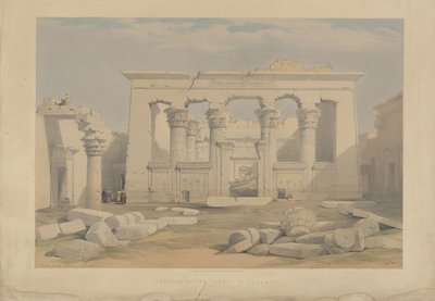 Portique du temple de Kalabsha, en Nubie - David Roberts