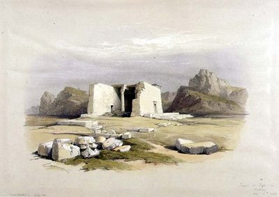 Temple à Taffah en Nubie, de "Égypte et Nubie", Vol.1 - David Roberts