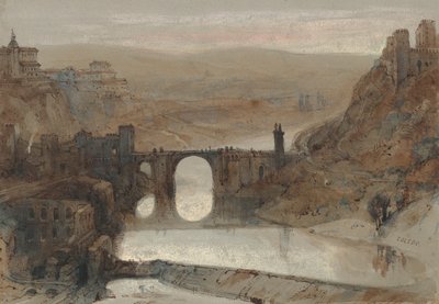 Pont de Tolède, près de Madrid, Espagne - David Roberts