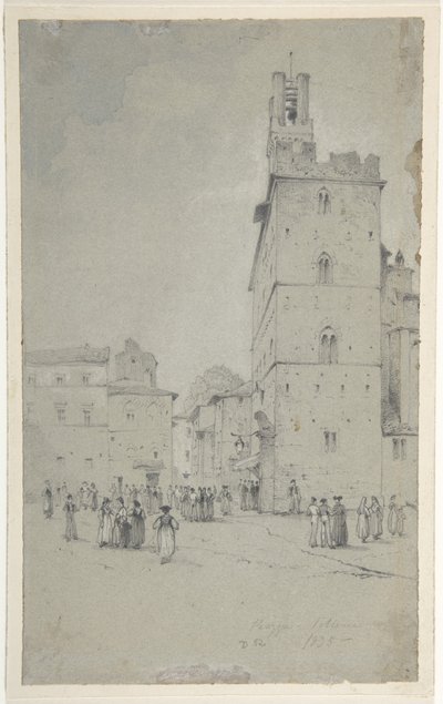 Le Palazzo dei Priori, Volterra - David Roberts