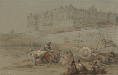 Le Palais Royal, Madrid, 1832 - David Roberts