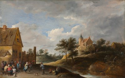 Paysage avec paysans dansant - David Teniers