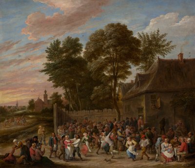 Paysans dansant et festoyant, ca. 1660 - David Teniers II