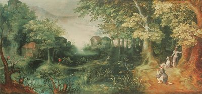 Paysage avec chasseurs - David Vinckboons