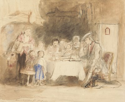 La Grâce avant le repas, 1839 - David Wilkie