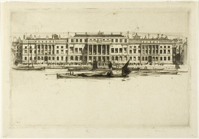 Douane, première planche de la série de Londres - David Young Cameron