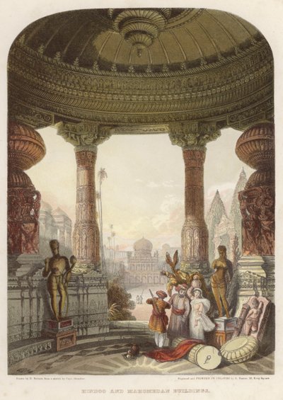 Bâtiments hindous et mahométans - David after Roberts