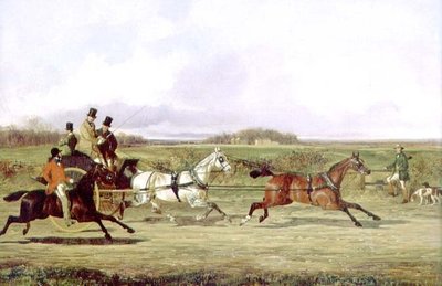 Un chasseur passant un tandem avec un sportif près d