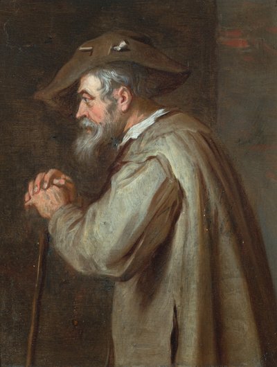 Un paysan (huile sur panneau) - David the Younger (follower of) Teniers