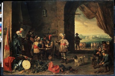 La salle des gardes - David Teniers the Younger