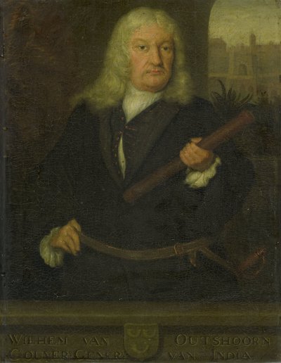 Portrait de Willem van Outhoorn, Gouverneur général des Indes orientales néerlandaises - David van der Plas