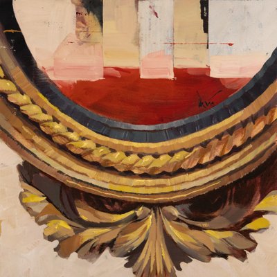 Musée des Aigles Modernes 20, 2024 (oil on linen) - Davis Lisboa