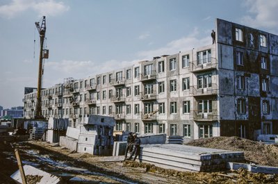 URSS, Bratsk, Irkutsk, Construction de nouveaux appartements pour les travailleurs - Dean Conger