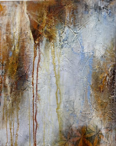 Abstrait floral aux tons terreux - Deb Chaney