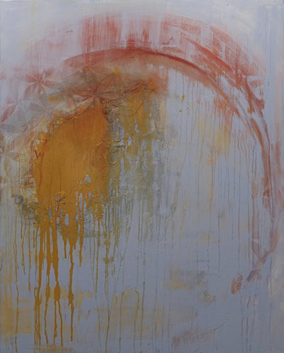 Abstrait aux reflets dorés - Deb Chaney