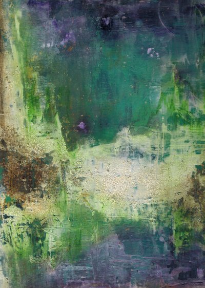 Abstrait vert texturé - Deb Chaney