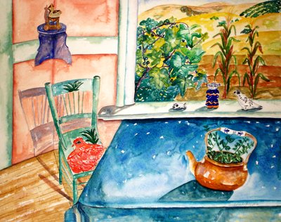 Blue Table - Deborah Eve Alastra