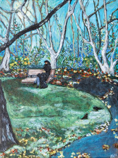 Creston Fall, 2024 (acrylique sur toile) - Deborah Eve Alastra