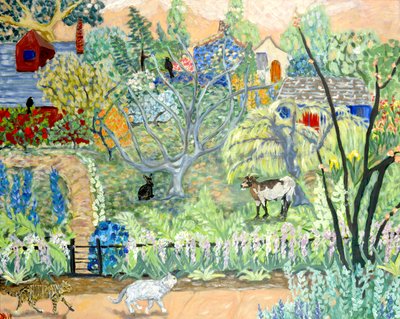 Maison de rêve, 2019 acrylique sur toile - Deborah Eve Alastra