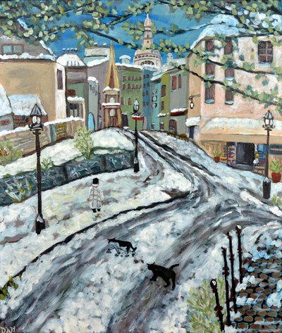 Neige précoce, 2020 (acrylique sur toile) - Deborah Eve Alastra
