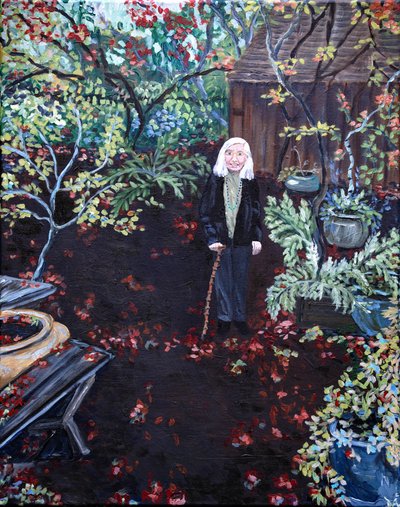 Jardin de Gladys, 2023 (acrylique sur toile) - Deborah Eve Alastra