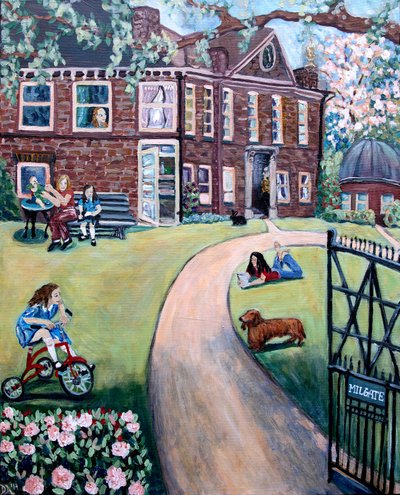 Milgate Park, 2020 (acrylique sur toile) - Deborah Eve Alastra
