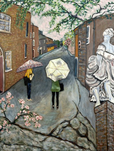 Le Guetteur, 2020 (acrylique sur toile) - Deborah Eve Alastra