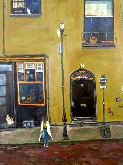 Which Way, 2021 (acrylique sur toile) - Deborah Eve Alastra