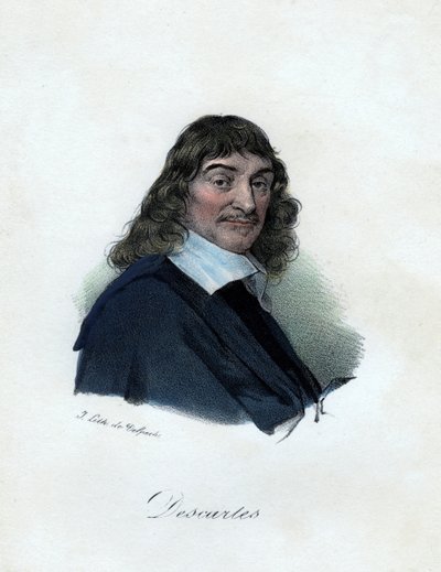 René Descartes, philosophe, mathématicien et scientifique français - Delpech
