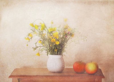 Nature morte aux fleurs jaunes - Delphine Devos