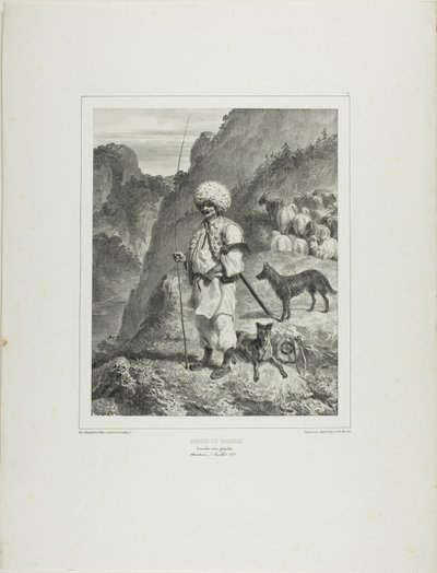 Berger de Bannat, rive gauche du Danube - Denis Auguste Marie Raffet