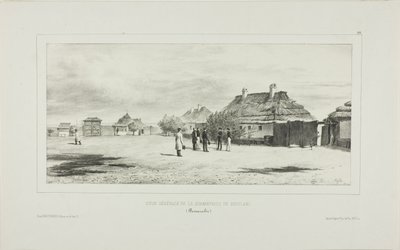 Cour de la quarantaine générale, Skoulani, Bessarabie - Denis Auguste Marie Raffet