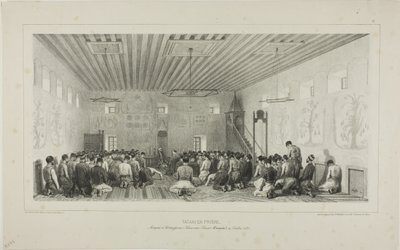 Tartares en prière, Istrimdjami-Kara-sou-Bazar, Crimée, 19 octobre 1837 - Denis Auguste Marie Raffet
